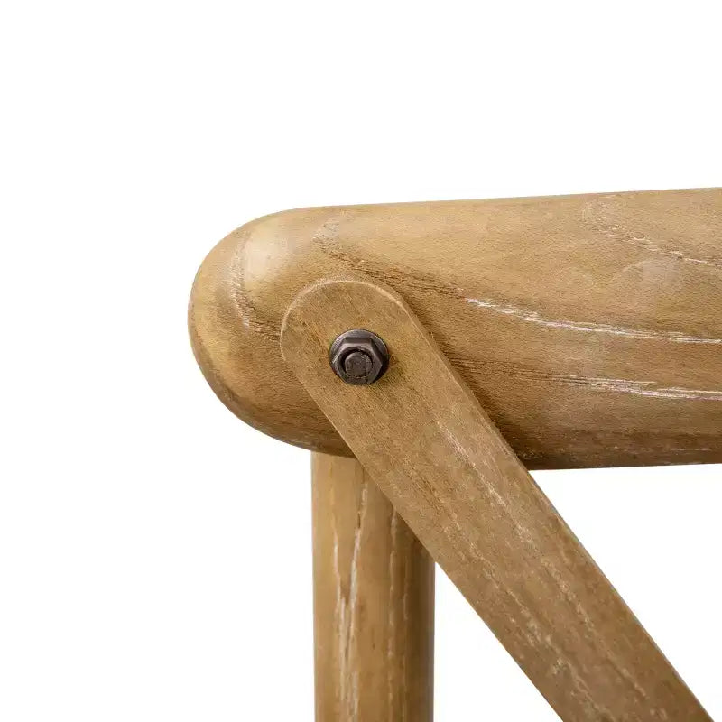 Chaise à dossier croisé Emma et Oliver (lot de 2)
