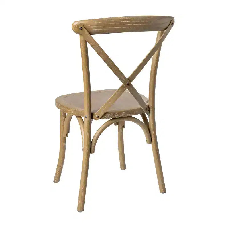 Chaise à dossier croisé Emma et Oliver (lot de 2)
