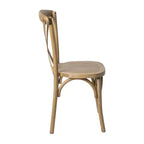 Chaise à dossier croisé Emma et Oliver (lot de 2)