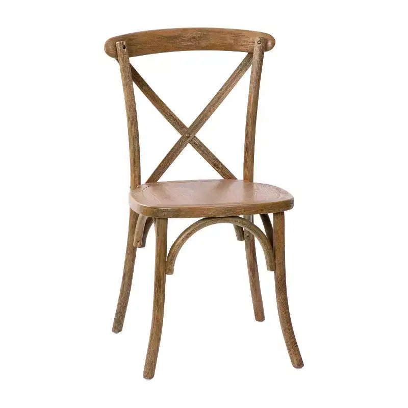 Chaise à dossier croisé Emma et Oliver (lot de 2)