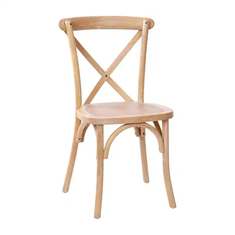 Chaise à dossier croisé Emma et Oliver (lot de 2)