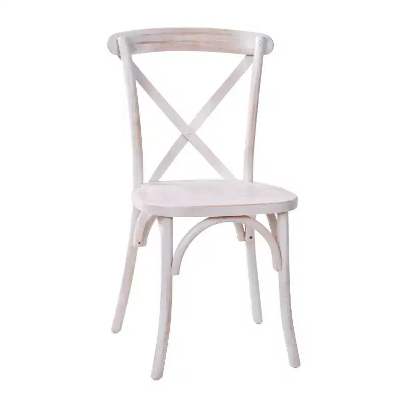 Chaise à dossier croisé Emma et Oliver (lot de 2)
