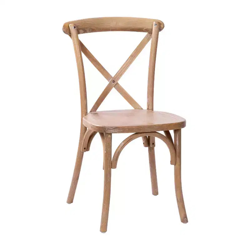Chaise à dossier croisé Emma et Oliver (lot de 2)