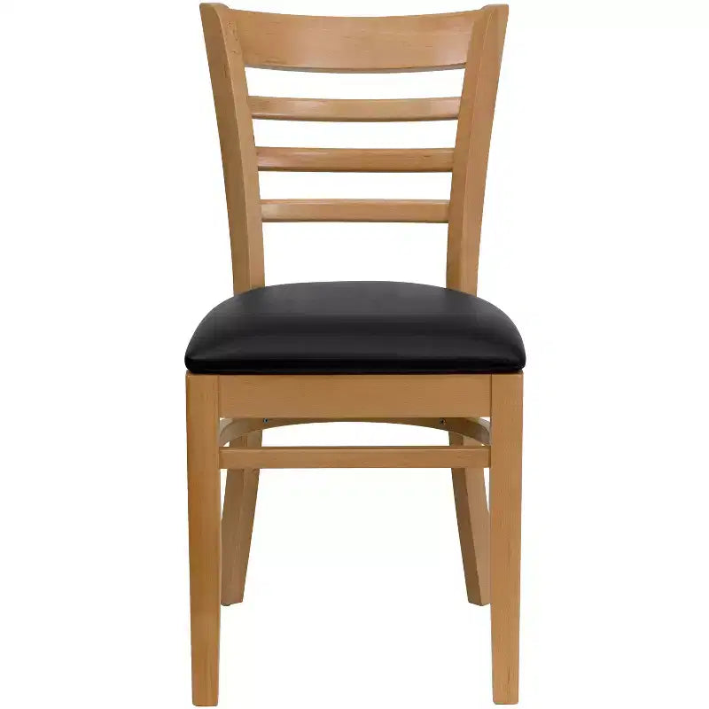 Chaise de salle à manger en bois à barreaux Emma et Oliver