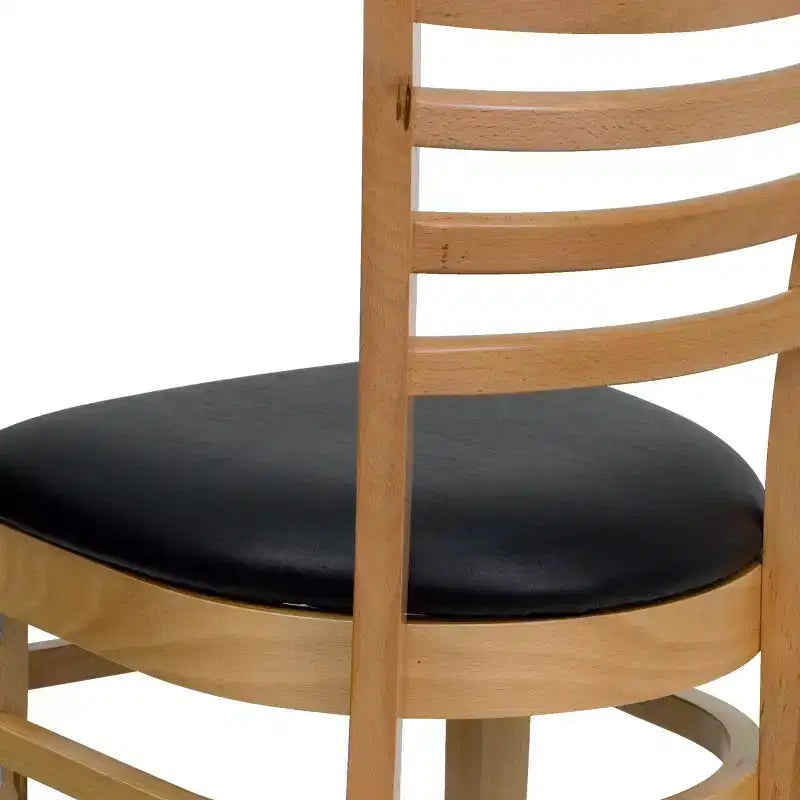Chaise de salle à manger en bois à barreaux Emma et Oliver