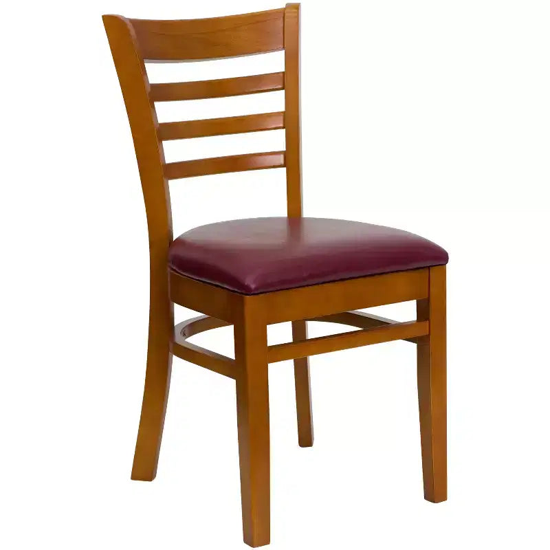 Chaise de salle à manger en bois à barreaux Emma et Oliver