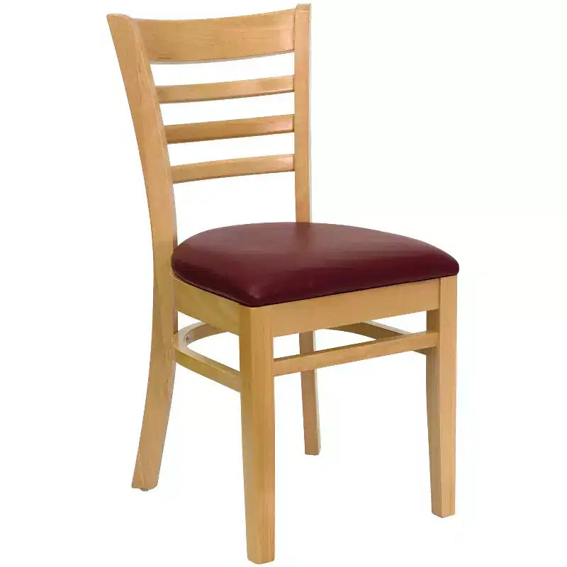 Chaise de salle à manger en bois à barreaux Emma et Oliver