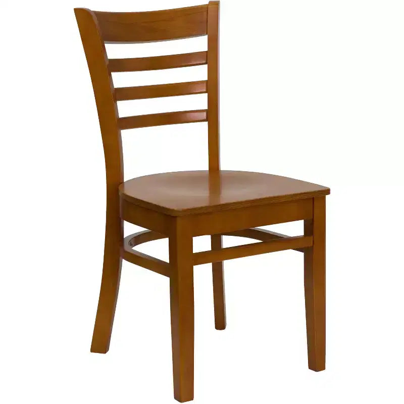 Chaise de salle à manger en bois à barreaux Emma et Oliver