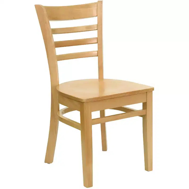 Chaise de salle à manger en bois à barreaux Emma et Oliver