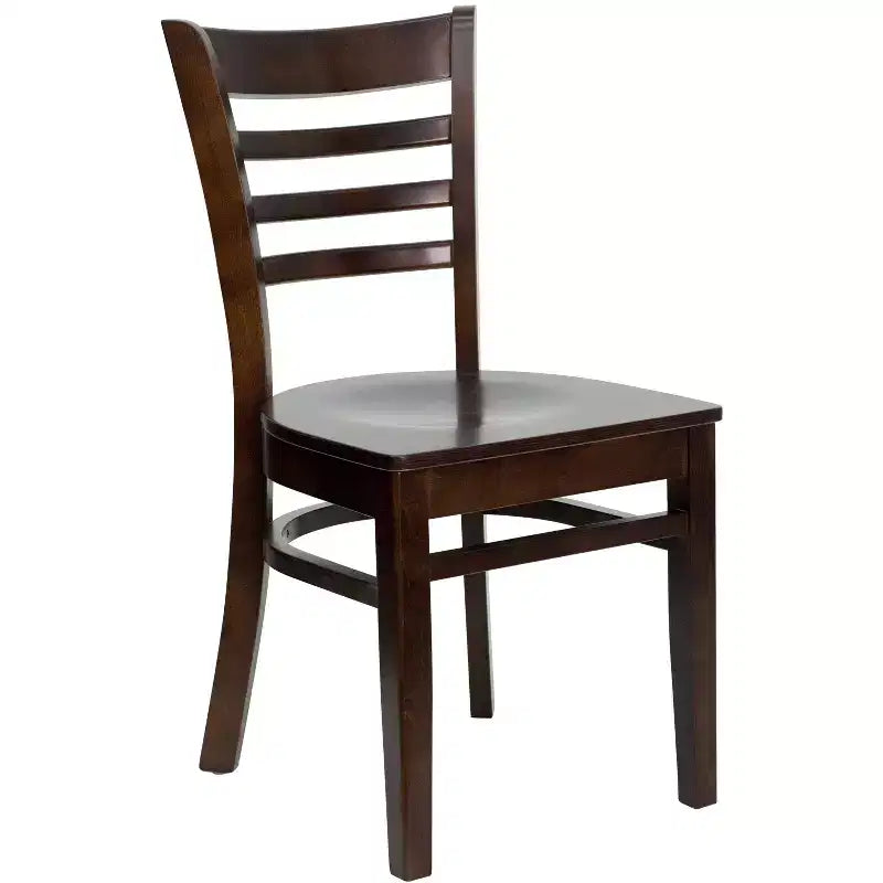 Chaise de salle à manger en bois à barreaux Emma et Oliver