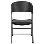 Chaise en plastique pliable Emma and Oliver, lot de 2, pour maison et bureau, capacité de 150 kg
