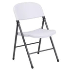 Chaise en plastique pliable Emma and Oliver, lot de 2, pour maison et bureau, capacité de 150 kg