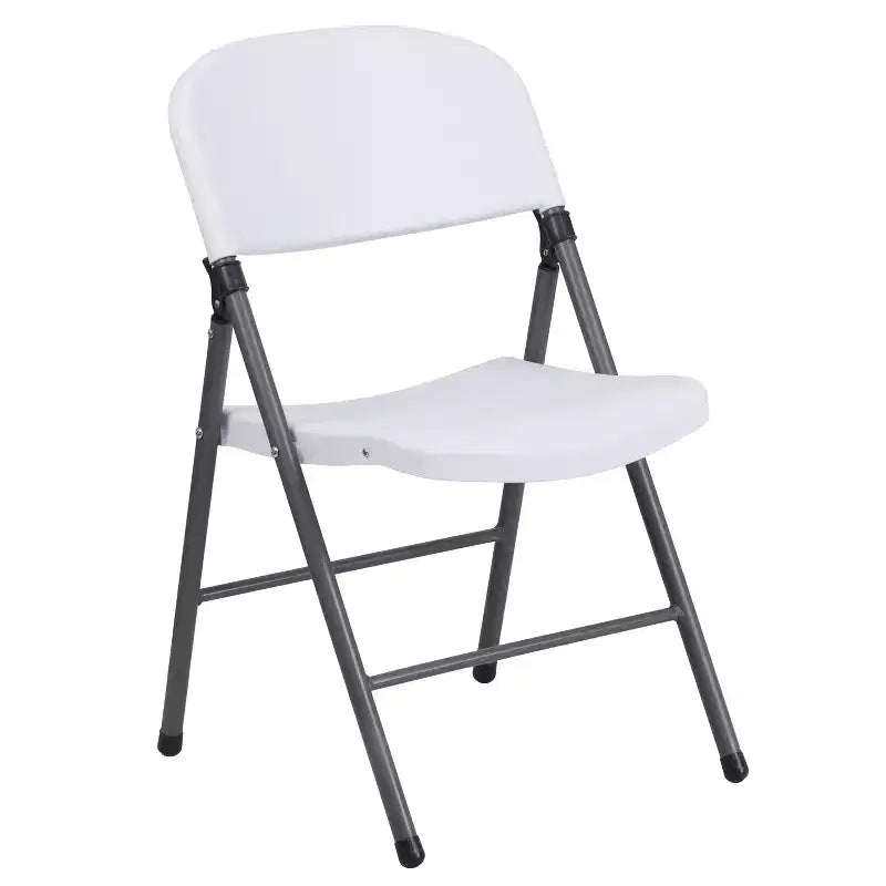Chaise en plastique pliable Emma and Oliver, lot de 2, pour maison et bureau, capacité de 150 kg