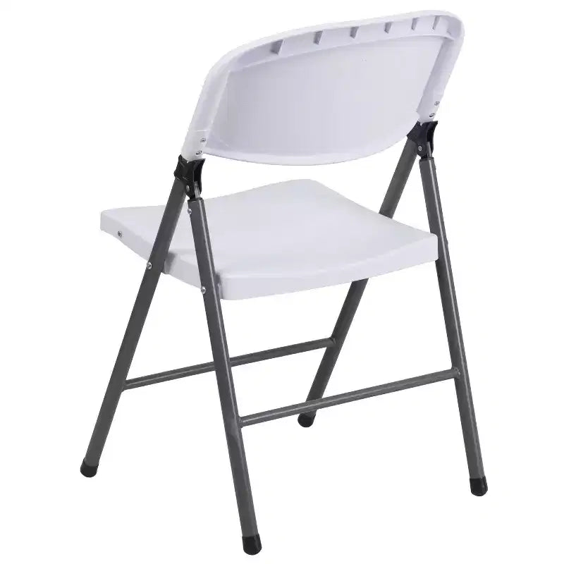 Chaise en plastique pliable Emma and Oliver, lot de 2, pour maison et bureau, capacité de 150 kg