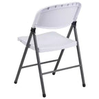 Chaise en plastique pliable Emma and Oliver, lot de 2, pour maison et bureau, capacité de 150 kg