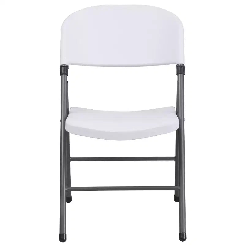 Chaise en plastique pliable Emma and Oliver, lot de 2, pour maison et bureau, capacité de 150 kg