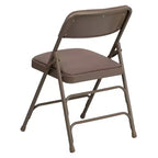 Chaise pliante rembourrée en métal Emma et Oliver, lot de 4, pour la maison, le bureau, les événements et les fêtes