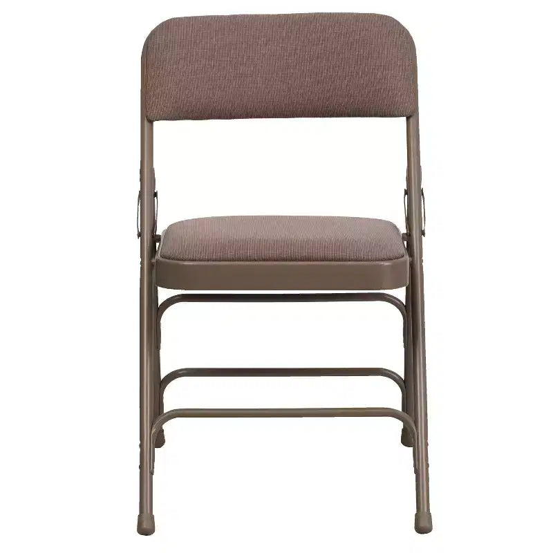 Chaise pliante rembourrée en métal Emma et Oliver, lot de 4, pour la maison, le bureau, les événements et les fêtes