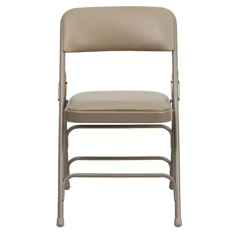 Chaise pliante rembourrée en métal Emma et Oliver, lot de 4, pour la maison, le bureau, les événements et les fêtes