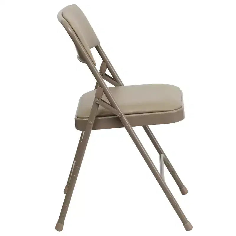 Chaise pliante rembourrée en métal Emma et Oliver, lot de 4, pour la maison, le bureau, les événements et les fêtes