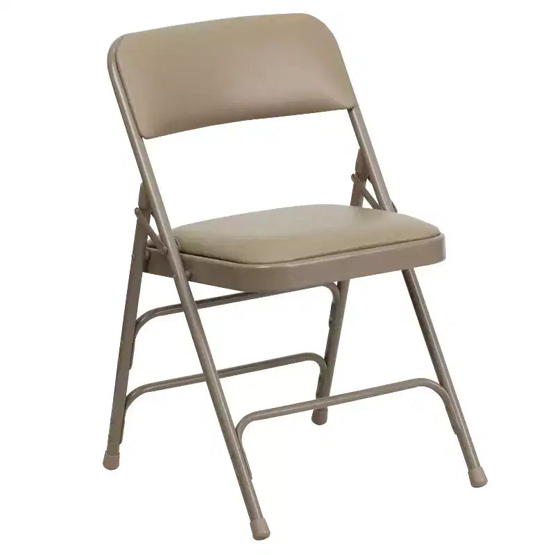 Chaise pliante rembourrée en métal Emma et Oliver, lot de 4, pour la maison, le bureau, les événements et les fêtes