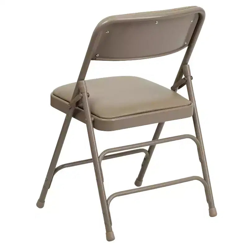 Chaise pliante rembourrée en métal Emma et Oliver, lot de 4, pour la maison, le bureau, les événements et les fêtes