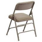Chaise pliante rembourrée en métal Emma et Oliver, lot de 4, pour la maison, le bureau, les événements et les fêtes