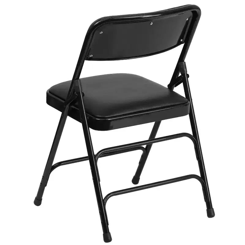 Chaise pliante rembourrée en métal Emma et Oliver, lot de 4, pour la maison, le bureau, les événements et les fêtes