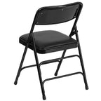 Chaise pliante rembourrée en métal Emma et Oliver, lot de 4, pour la maison, le bureau, les événements et les fêtes