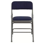 Chaise pliante rembourrée en métal Emma et Oliver, lot de 4, pour la maison, le bureau, les événements et les fêtes