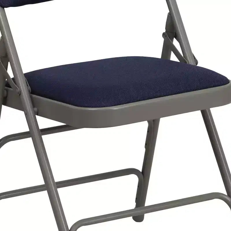Chaise pliante rembourrée en métal Emma et Oliver, lot de 4, pour la maison, le bureau, les événements et les fêtes