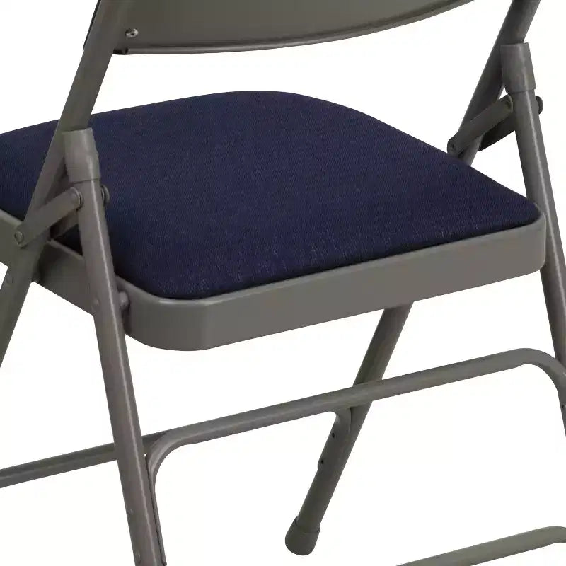 Chaise pliante rembourrée en métal Emma et Oliver, lot de 4, pour la maison, le bureau, les événements et les fêtes