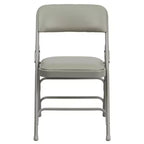 Chaise pliante rembourrée en métal Emma et Oliver, lot de 4, pour la maison, le bureau, les événements et les fêtes