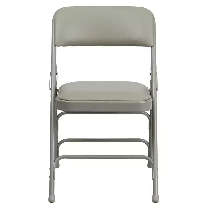 Chaise pliante rembourrée en métal Emma et Oliver, lot de 4, pour la maison, le bureau, les événements et les fêtes