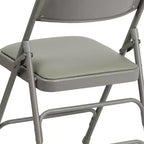 Chaise pliante rembourrée en métal Emma et Oliver, lot de 4, pour la maison, le bureau, les événements et les fêtes