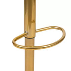 Flash Furniture Tabouret de bar moderne en vinyle réglable en hauteur avec dossier à surpiqûres horizontales, lot de 2