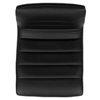 Flash Furniture Tabouret de bar moderne en vinyle réglable en hauteur avec dossier à surpiqûres horizontales, lot de 2