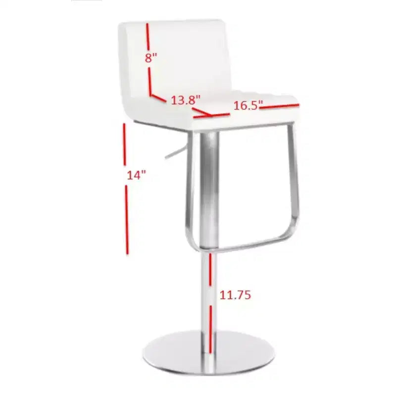 Tabouret de bar pivotant à vérin à gaz Stanley - FOX3003 - Noir - Safavieh Couture