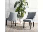 Chaise d'appoint Afton 20 H avec clous décoratifs (Lot de 2) - MCR4715 - Safavieh Couture