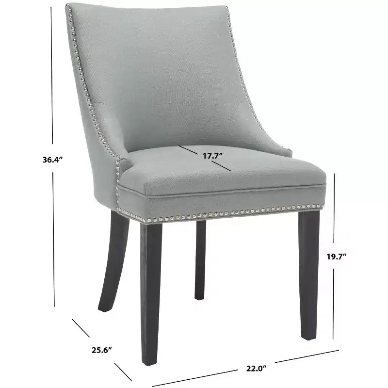 Chaise d'appoint Afton 20 H avec clous décoratifs (Lot de 2) - MCR4715 - Safavieh Couture