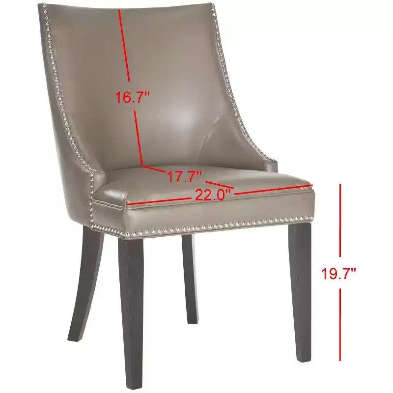 Chaise d'appoint Afton 20 H avec clous décoratifs (Lot de 2) - MCR4715 - Safavieh Couture