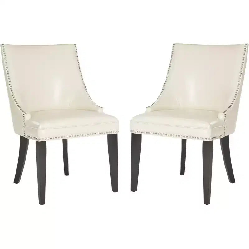Chaise d'appoint Afton 20 H avec clous décoratifs (Lot de 2) - MCR4715 - Safavieh Couture