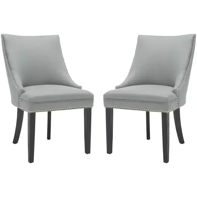Chaise d'appoint Afton 20 H avec clous décoratifs (Lot de 2) - MCR4715 - Safavieh Couture