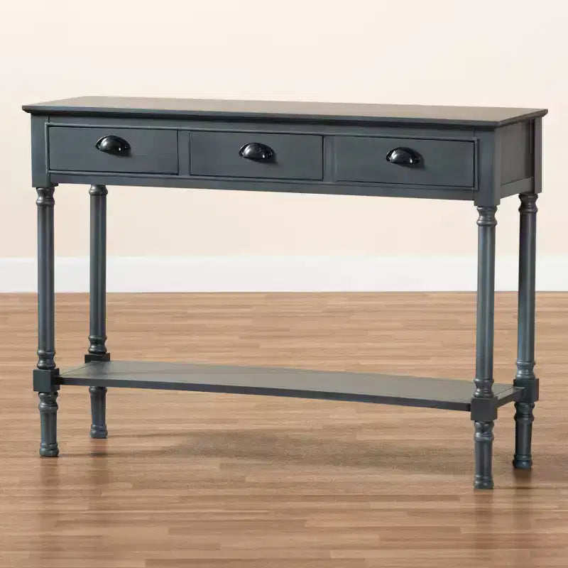 Console d'entrée 3 tiroirs Garvey Wood - Baxton Studio