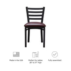 Lot de 2 chaises d'appoint en métal Baxter - Linon
