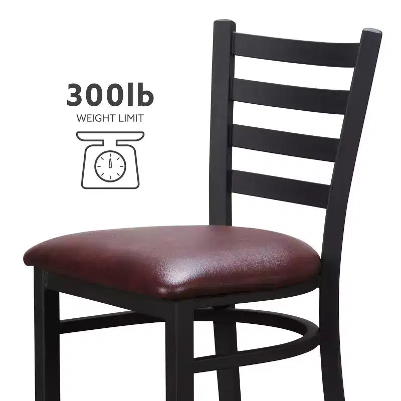 Lot de 2 chaises d'appoint en métal Baxter - Linon