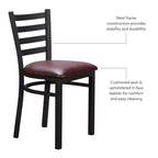 Lot de 2 chaises d'appoint en métal Baxter - Linon
