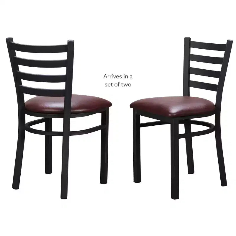 Lot de 2 chaises d'appoint en métal Baxter - Linon
