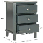 Table de chevet Joe - AMH6629B - Sarcelle foncée - Safavieh Couture