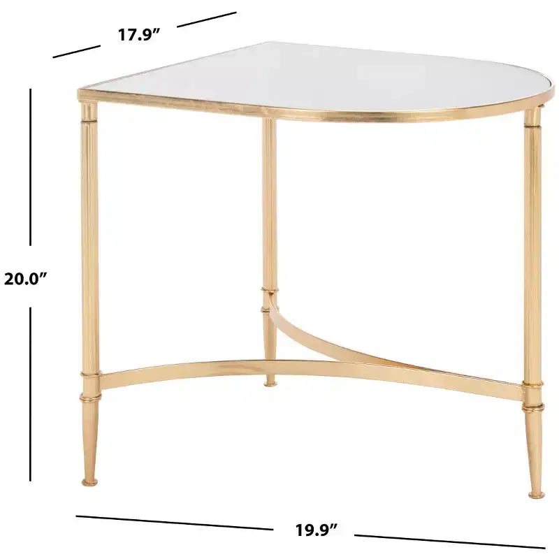 Table d'appoint Nevin - FOX2532A - Or/Miroir - Safavieh Couture